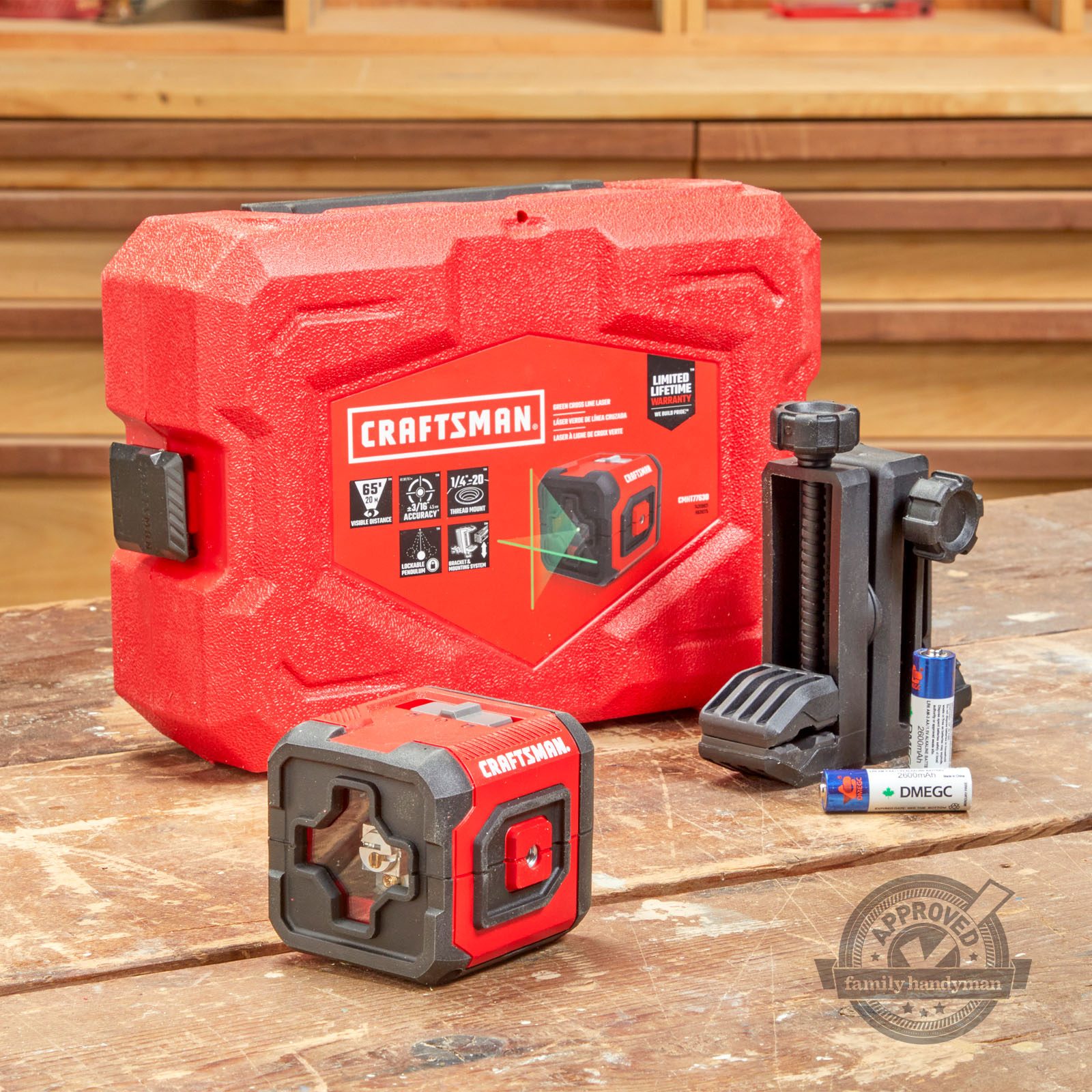 The Family Handyman Approved Craftsman Crossline Laser Level Is a Valuable Addition to Your Toolbox
