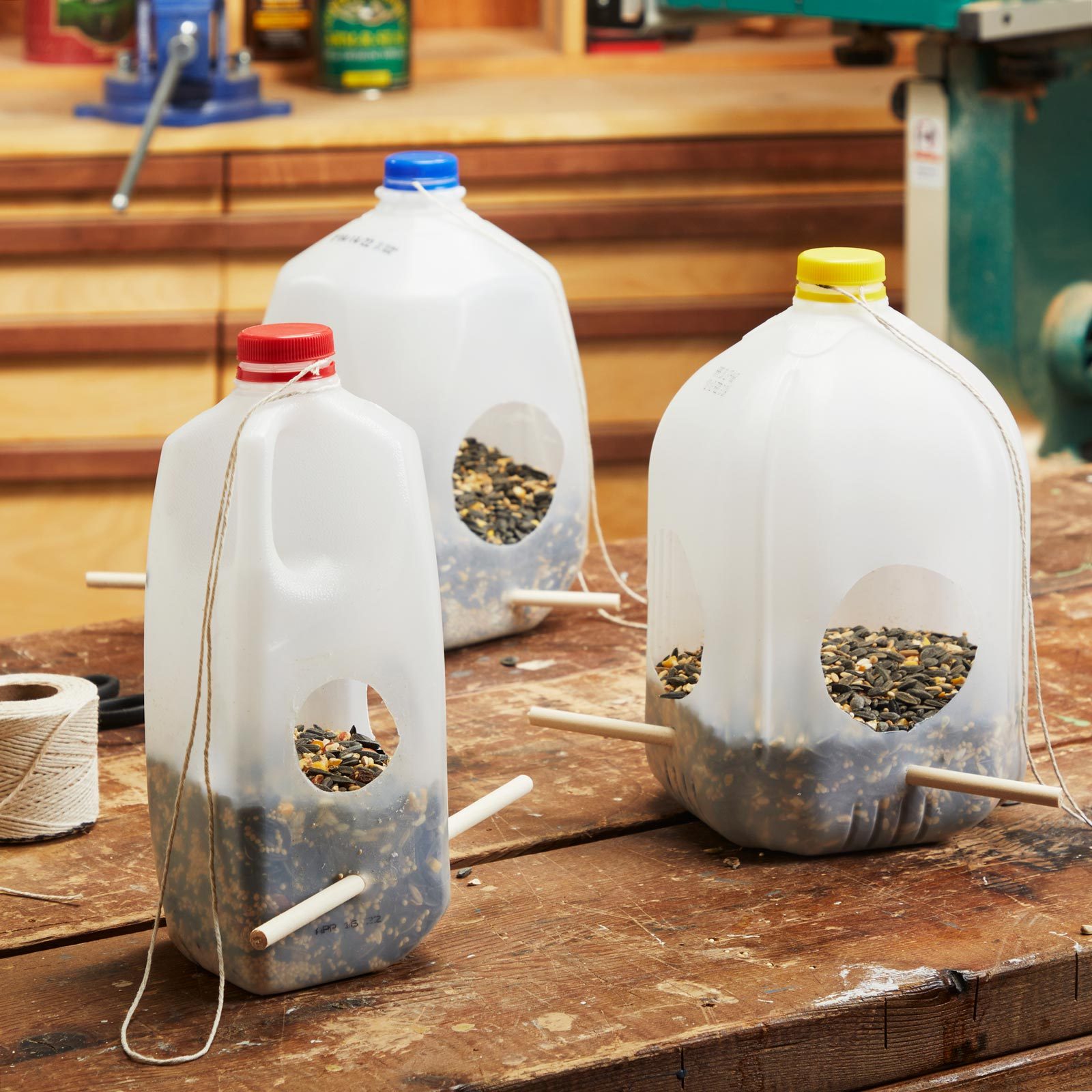 How to upcycle plastic milk jugs