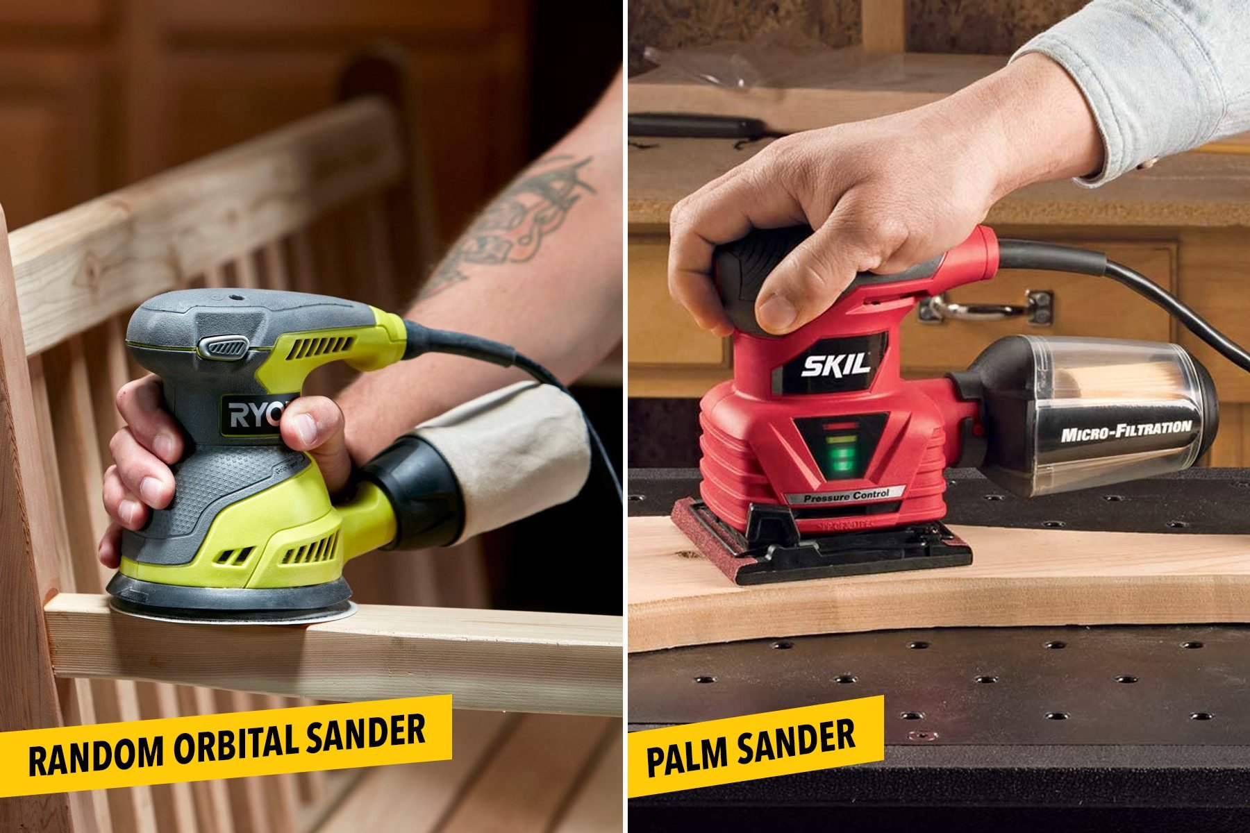 what is the difference between an orbital sander and a palm sander?
