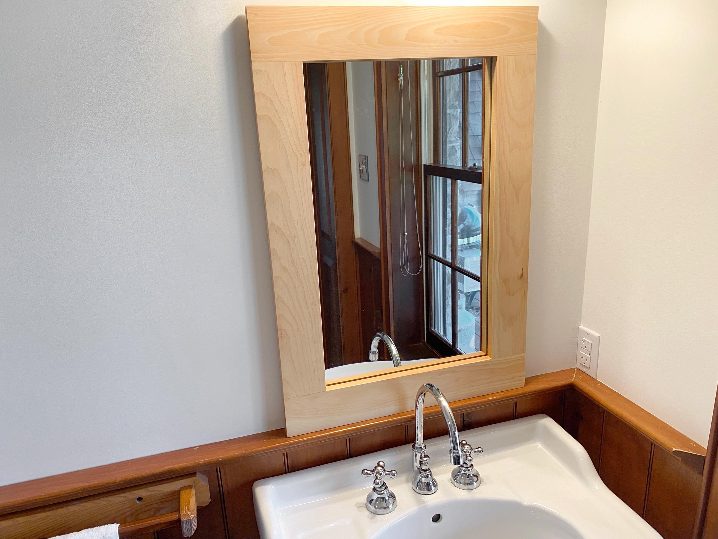 How To Frame a Bathroom Mirror