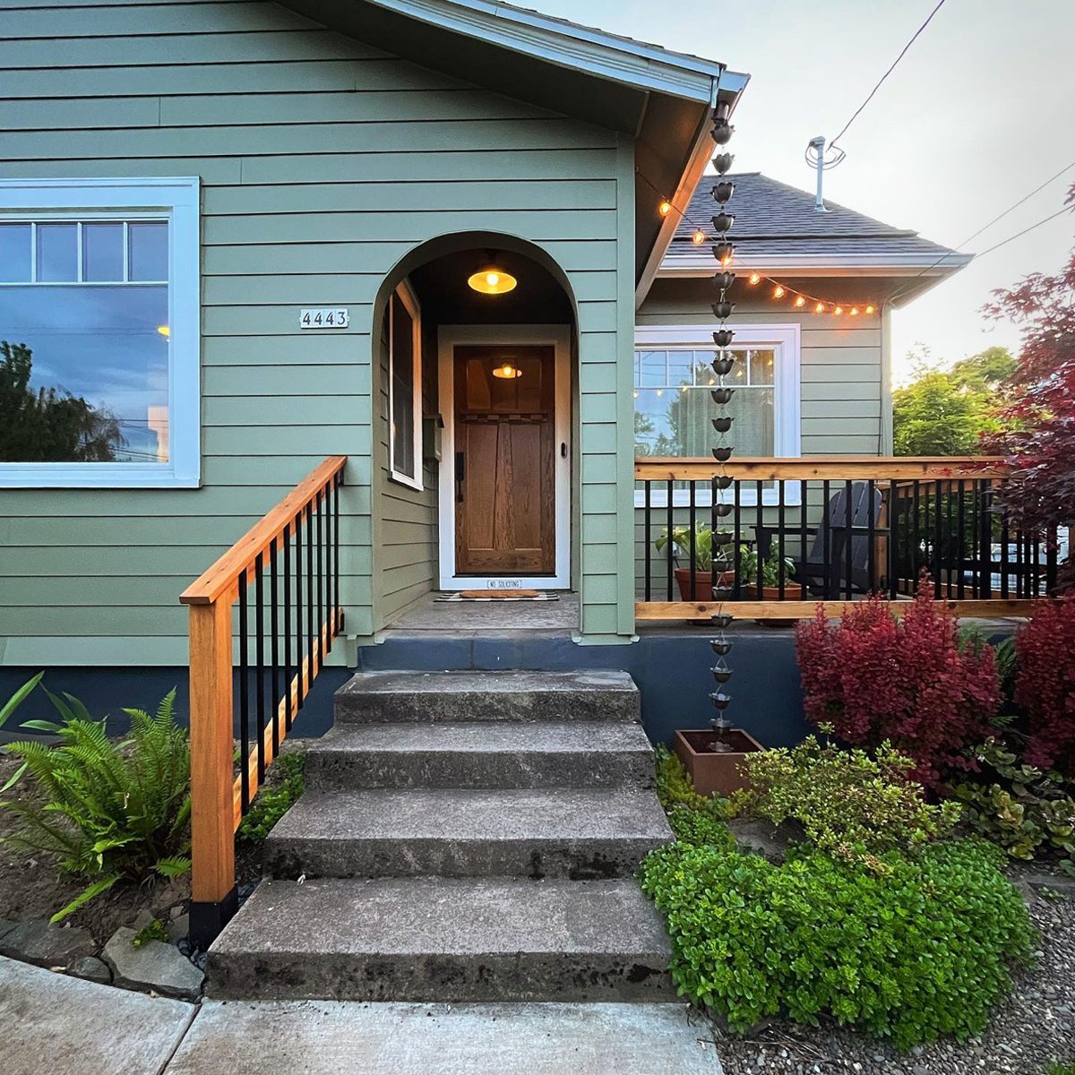 Wood And Metal Porch Railing Idea Courtesy @hasegawahouse Via Instagram