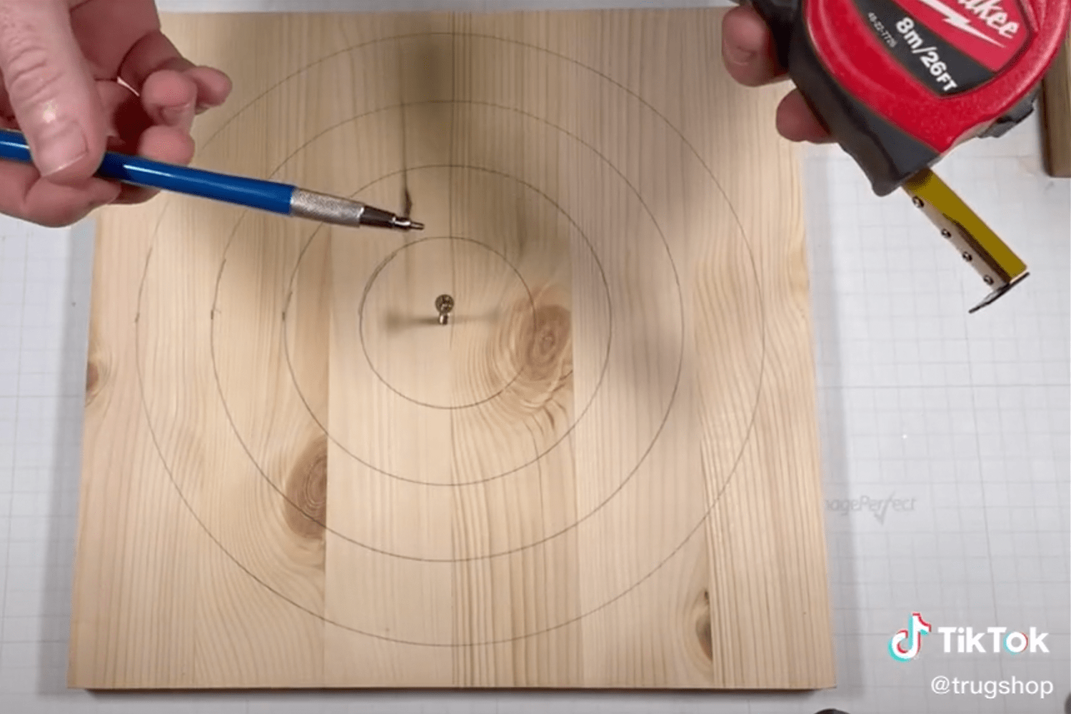 Here's an Easy Way to Draw a Perfect Circle with Your Tape Measure