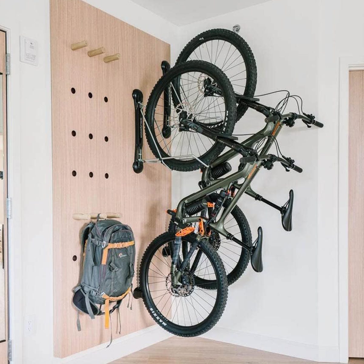 Ultrawall Bike Rack, Garage Bike Rack Wall Mount for 2 Bicycle and