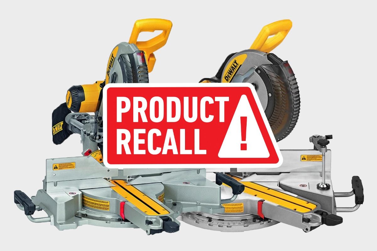 DeWalt Recalling 1.4 Million Miter Saws Amid Safety Concerns