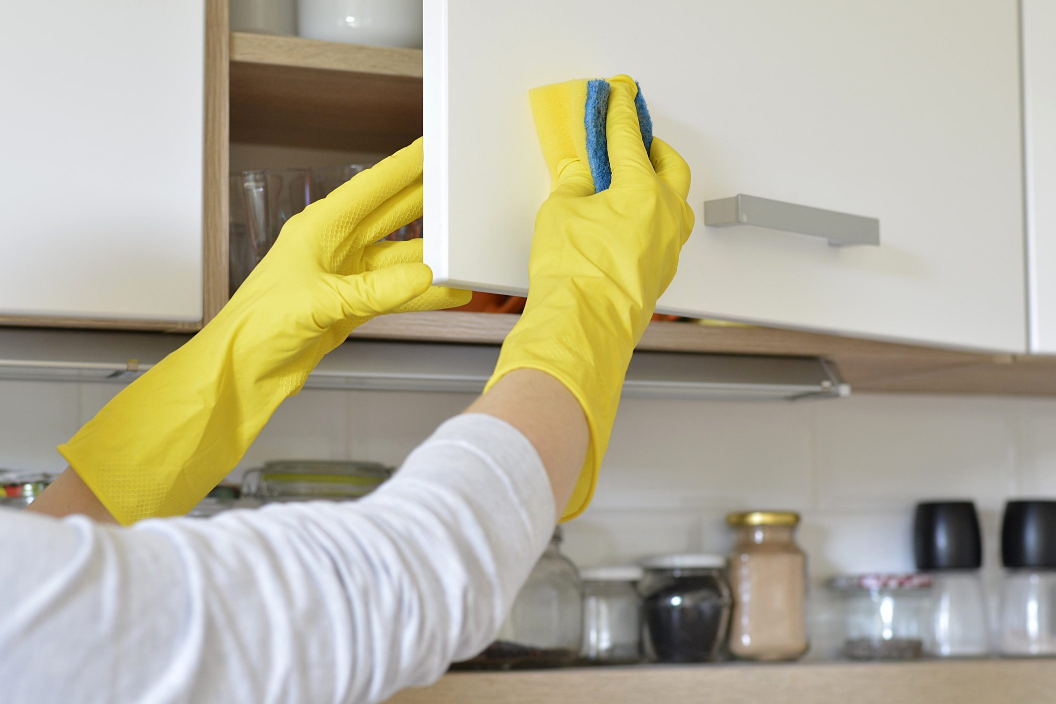 How To Clean Sticky Grease Off Kitchen Cabinets