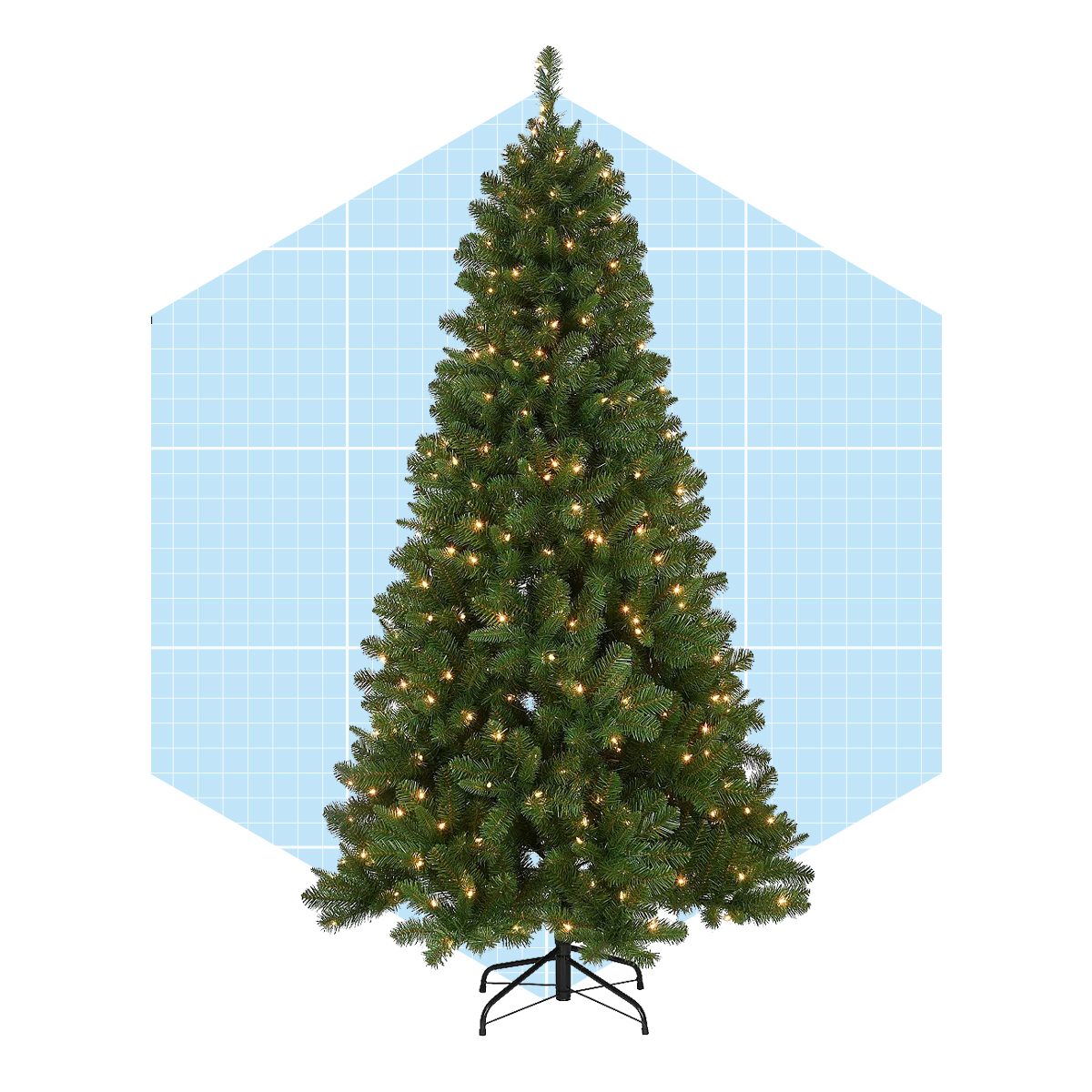 7 Best Artificial Christmas Trees On Sale 2023 Fake Christmas Trees   6.5 Ft. Pre Lit Artificial Mixed Pine Tree Ecomm Macys.com  