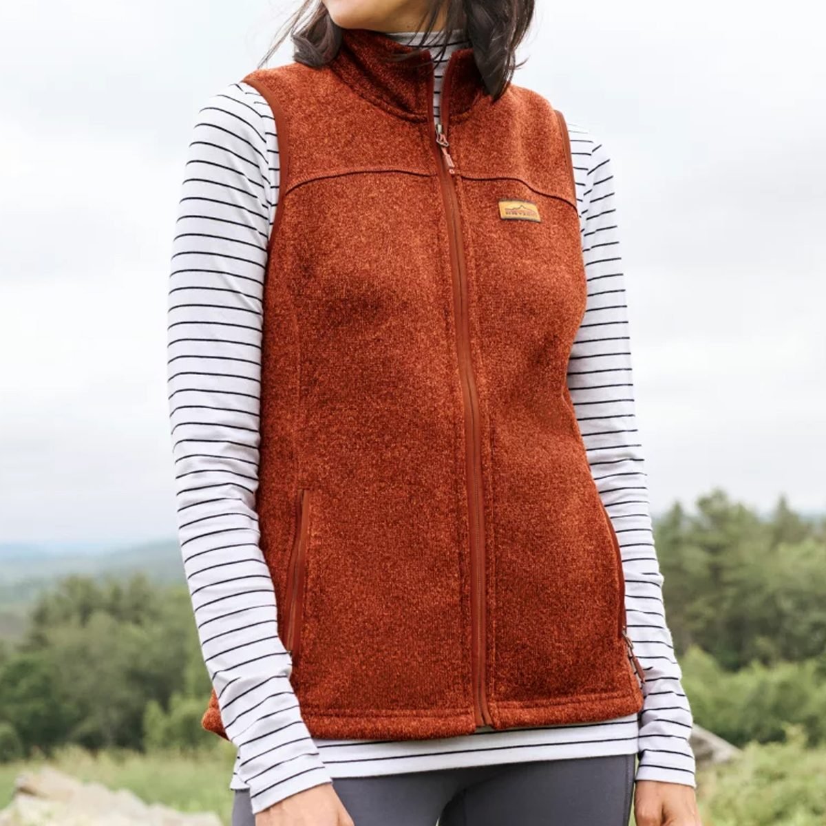 Sweater fleece hot sale vest womens