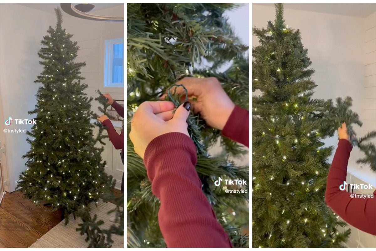 How to Fluff a Christmas Tree