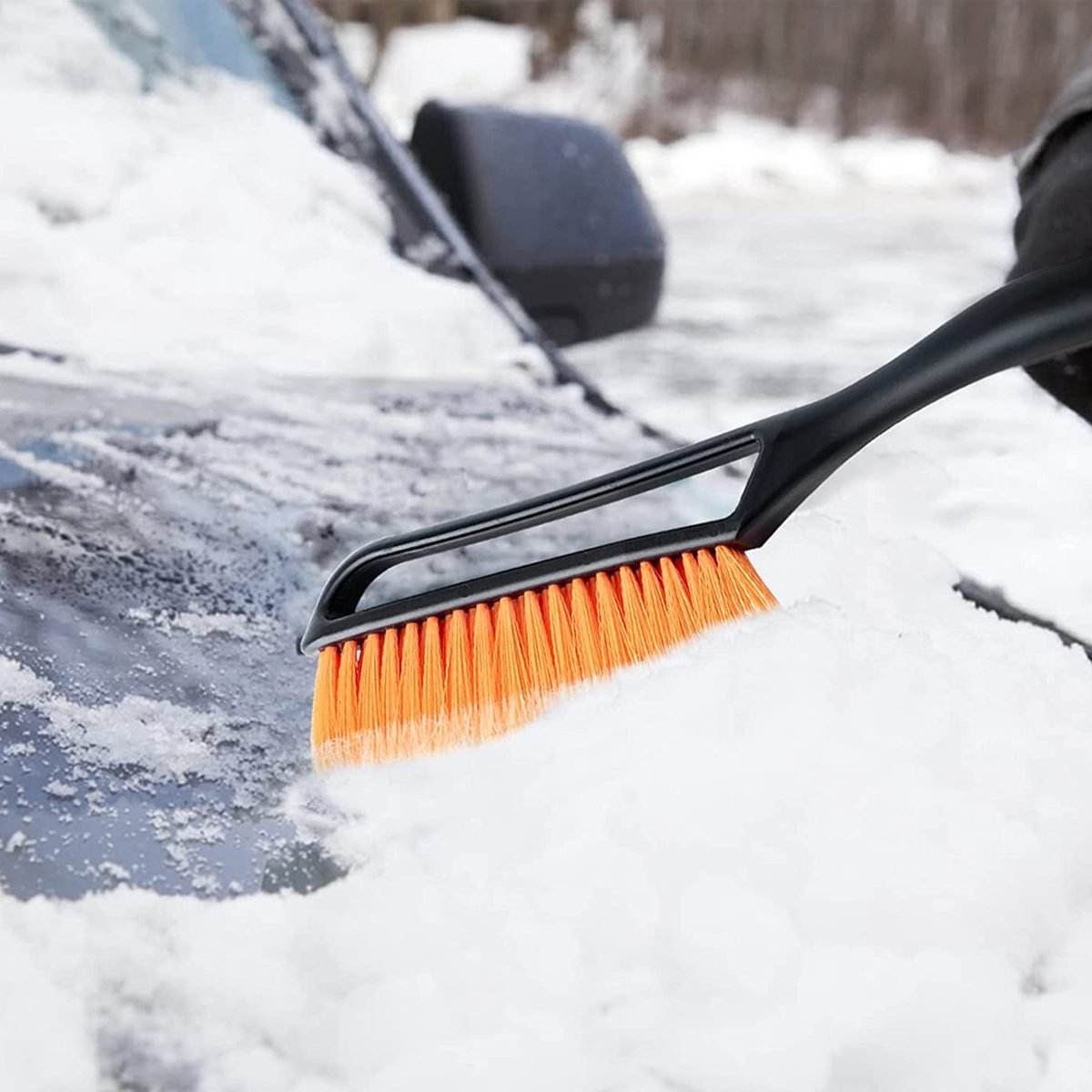 Snow Brush, 2 In 1 Removable Ice Scraper Multifunctional Car Windscreen  Handle De-icer Snow Removal For Cars