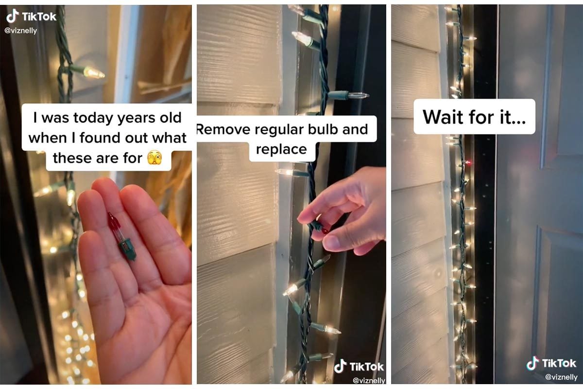 If You See an Extra Red-Tipped Bulb On Your Christmas Lights, This Is What It's For