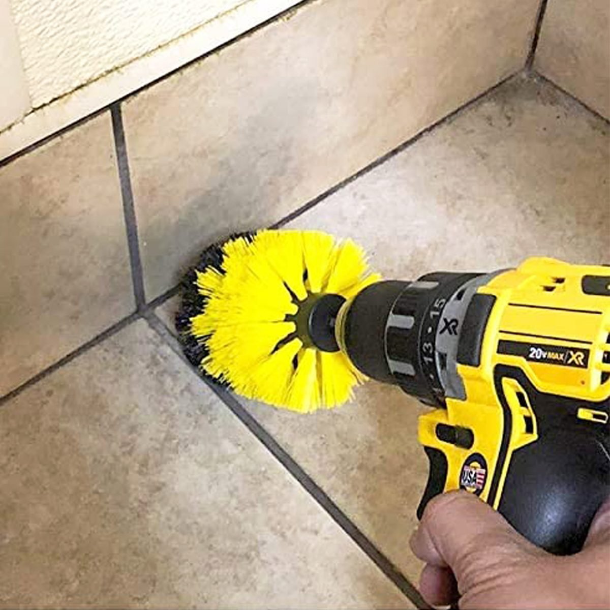 Look how many things we cleaned with this drill brush