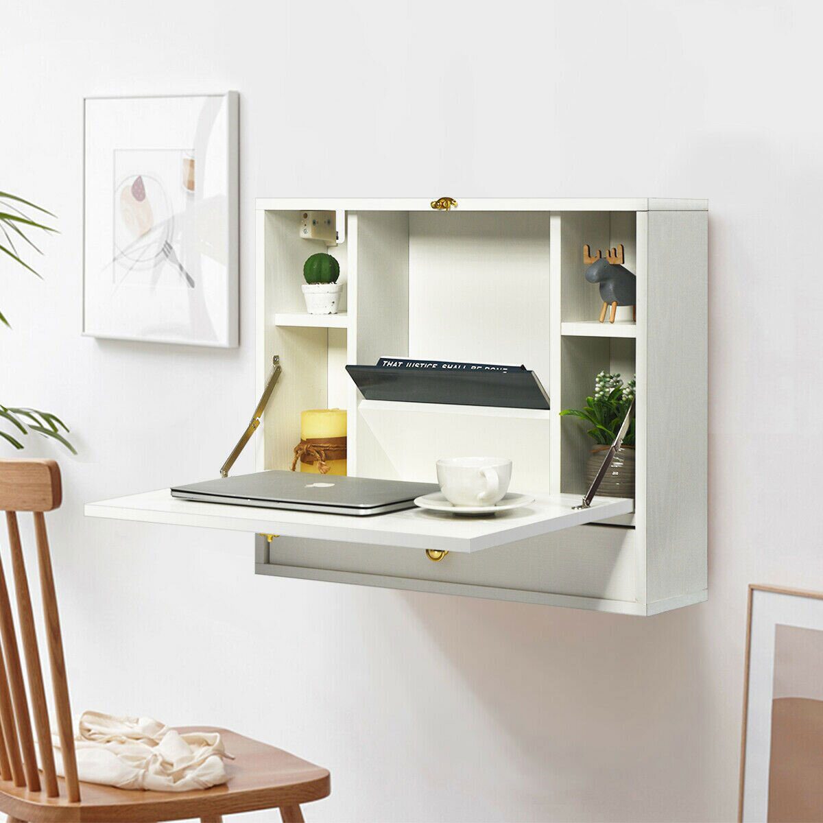 Ebern Designs Chaeli 23.5in Floating Desk