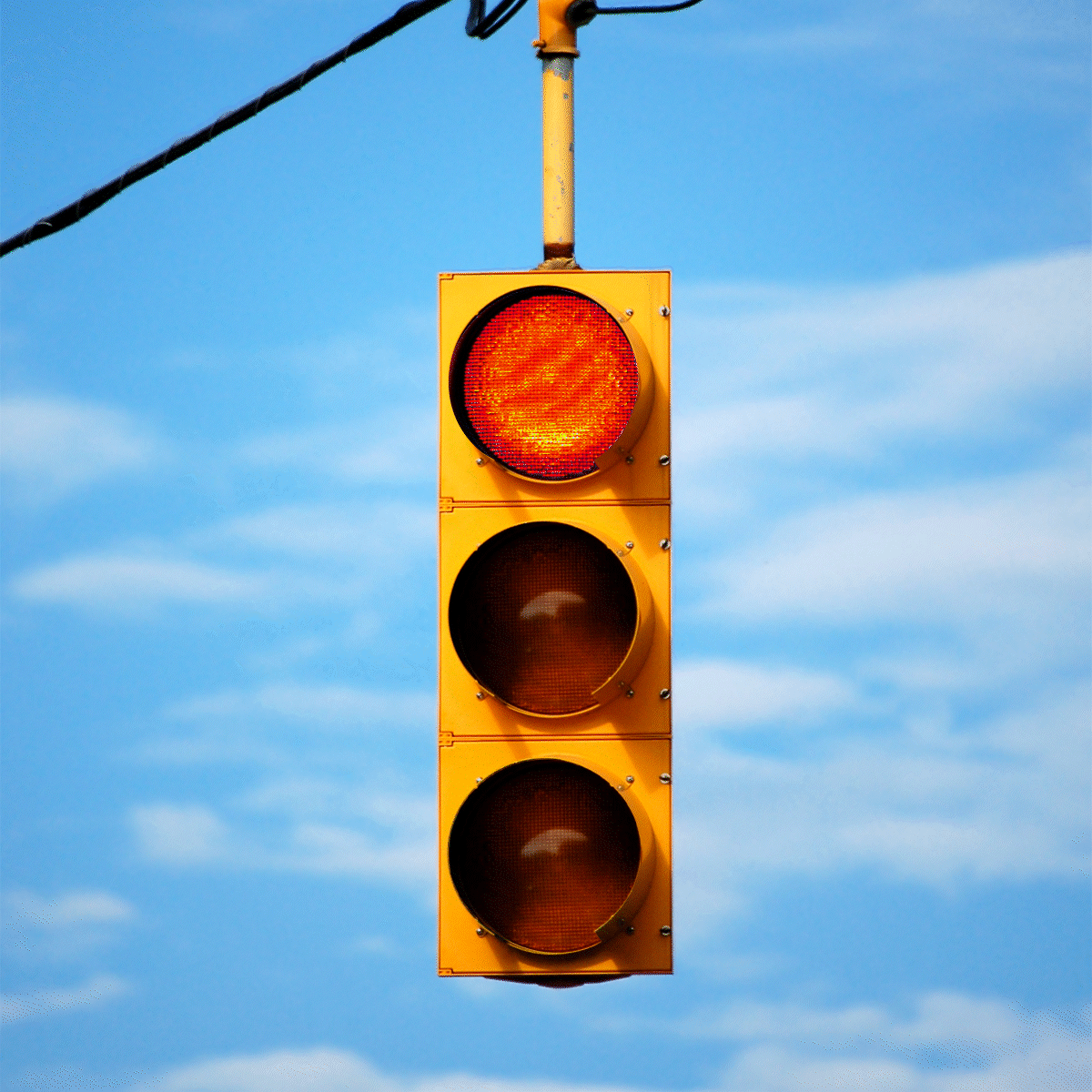 traffic lights red
