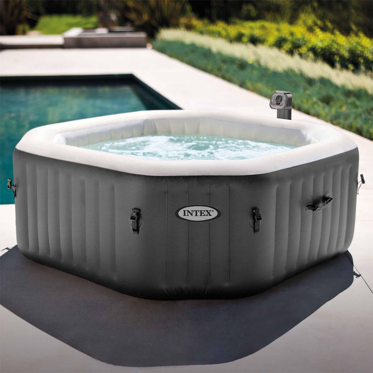 An Affordable Intex Inflatable Hot Tub Is Just What Your Backyard Needs