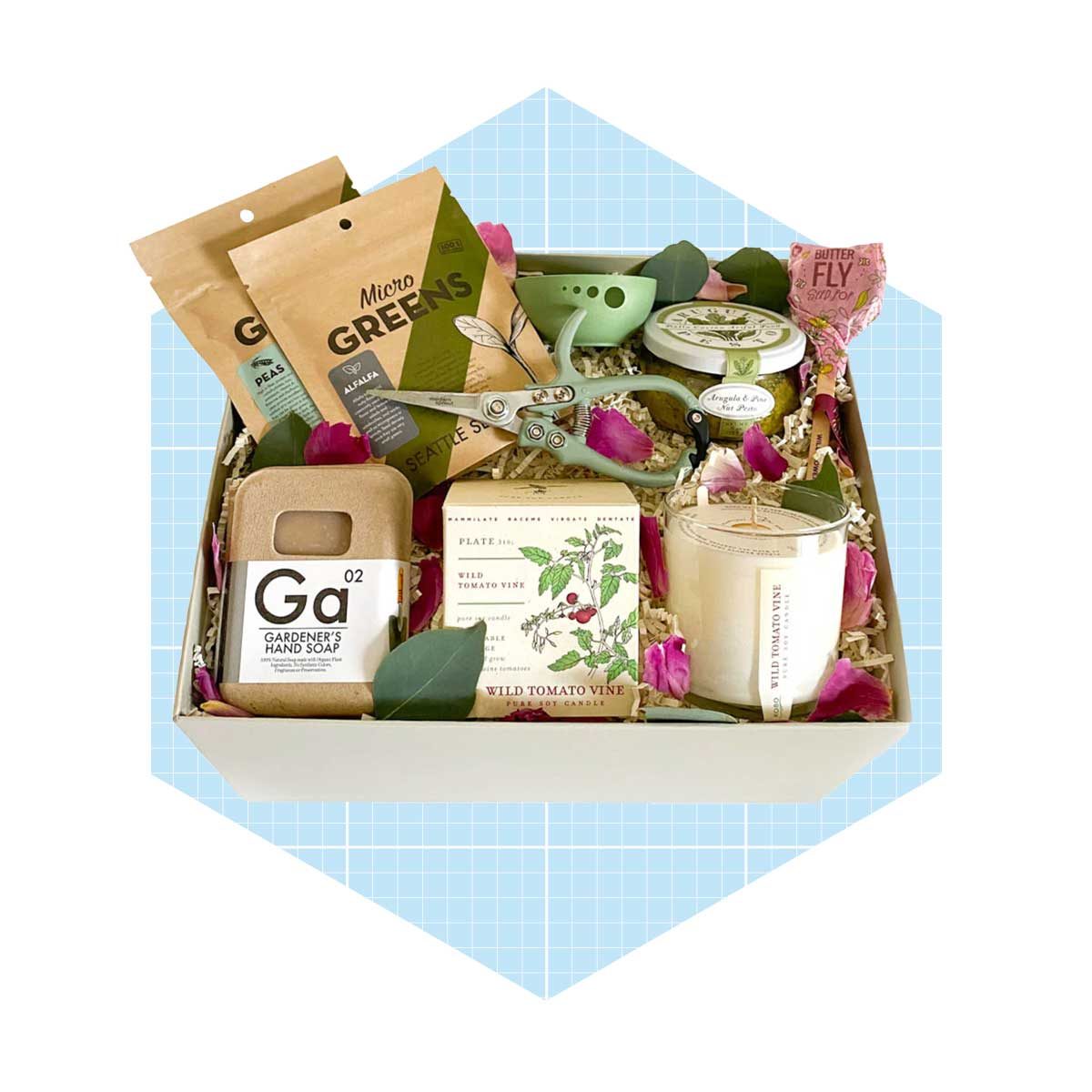 Gardener's Gift Set, Seed Gift Box, Seed Storage Box, Engraved