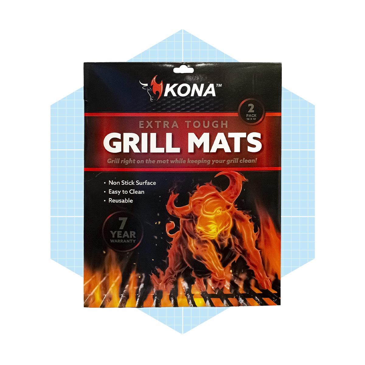 Kona Plastic Non-Stick Dishwasher Safe Grill Grid Mat