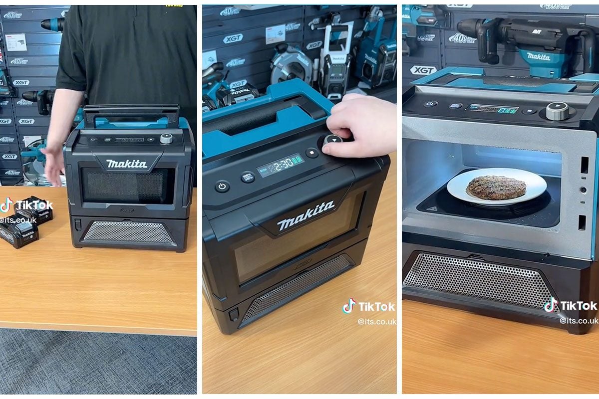Makita Is Launching a Portable Rechargeable Microwave—Here's What It Looks Like