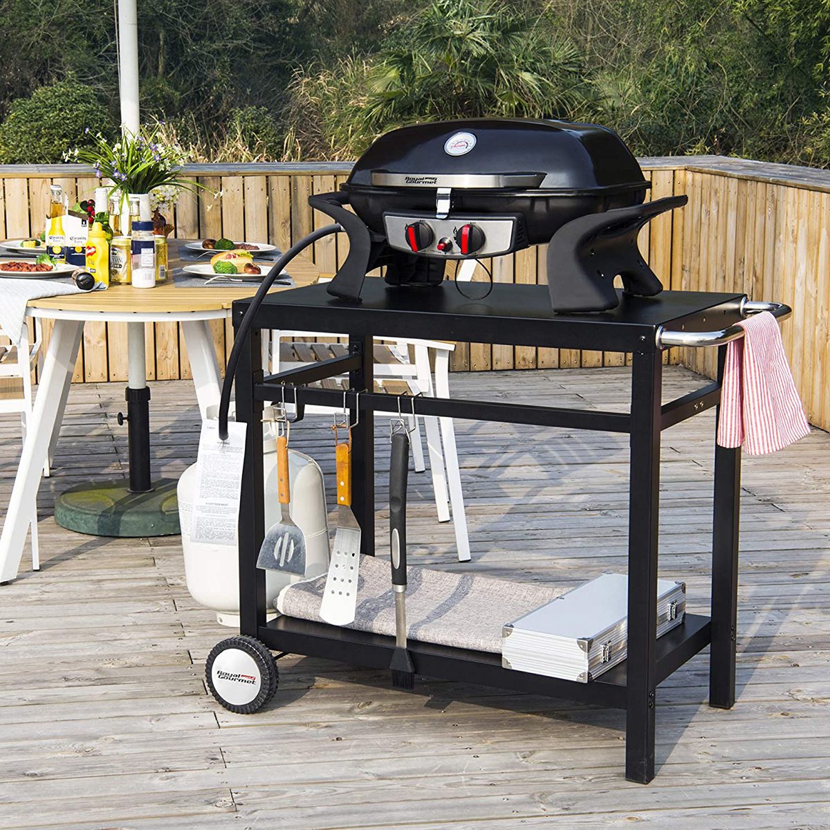 The 7 Best Grill Tables And Carts For The Ultimate Outdoor Cooking Experience FT Via Amazon.com  