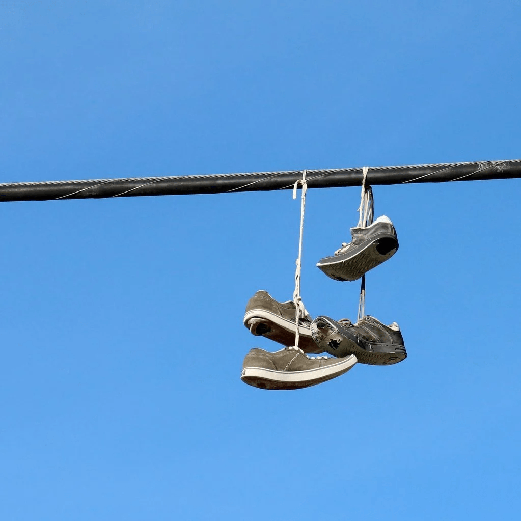 If You See Shoes on a Power Line, This Is What It Means - Taste of Home