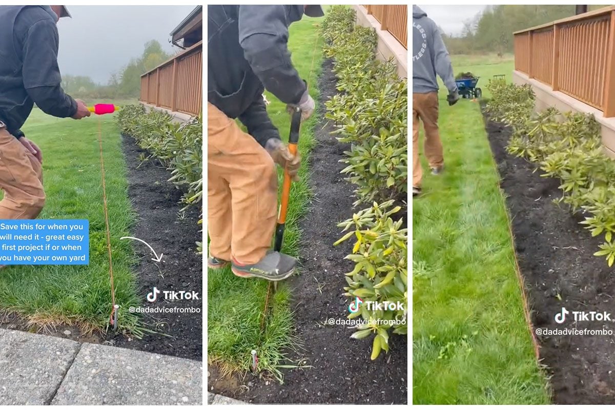 This Viral Video Shows You How to Edge Your Lawn with String