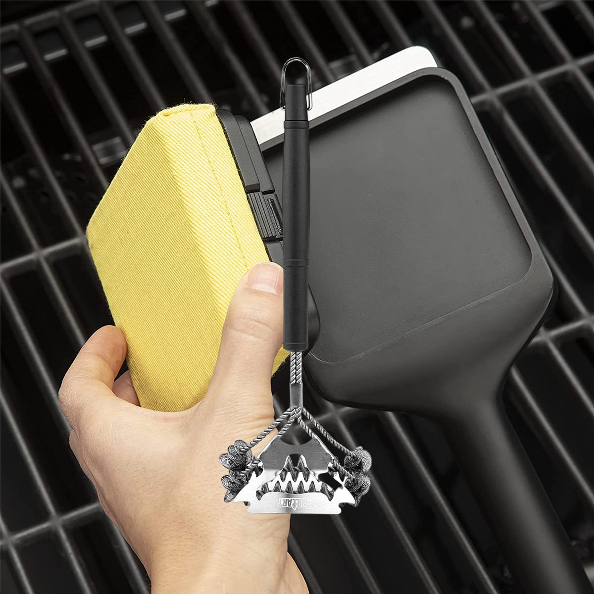 No grease or grime is a match for this steam-cleaning grill brush