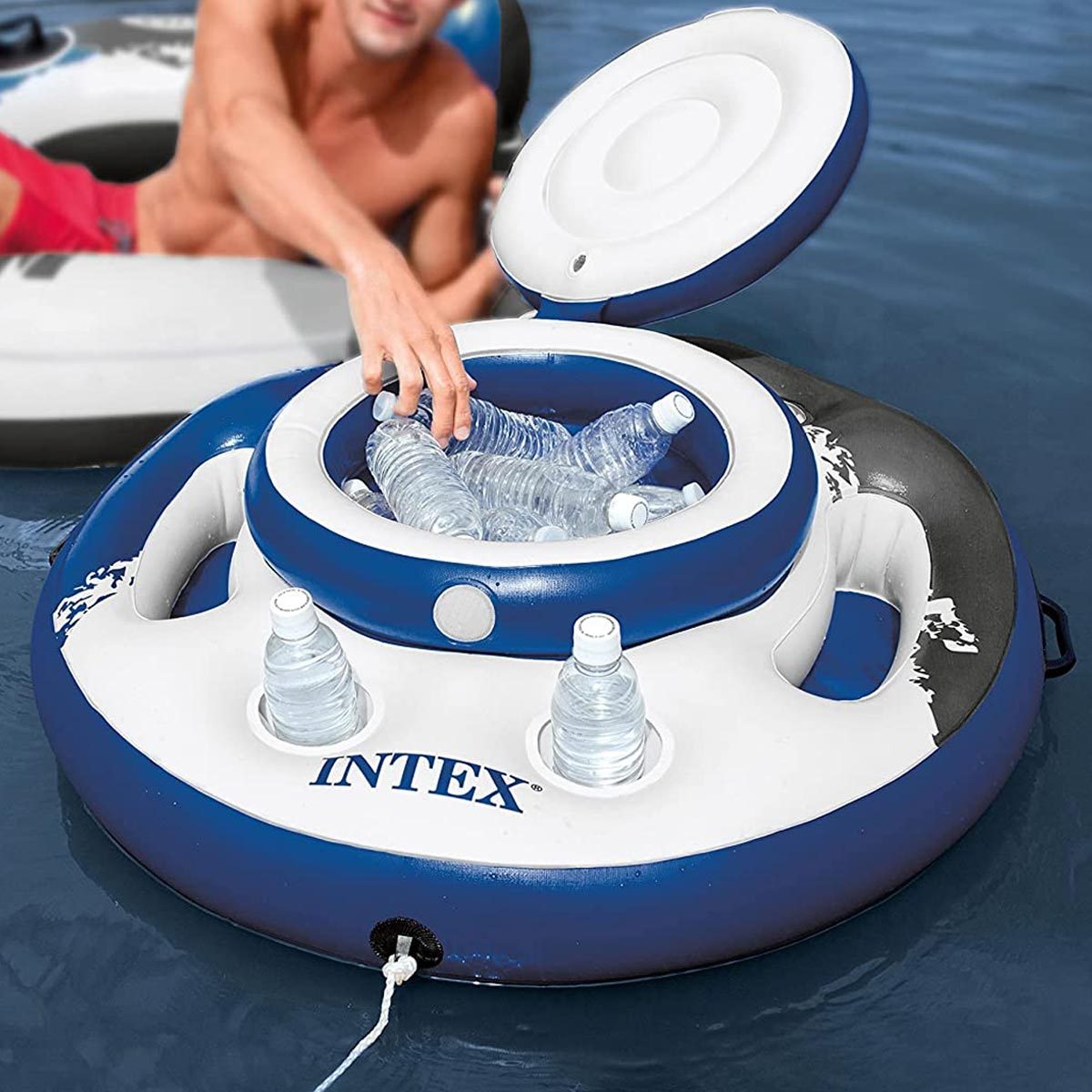 The Big Bobber Floating Cooler 12 Pack Capacity 