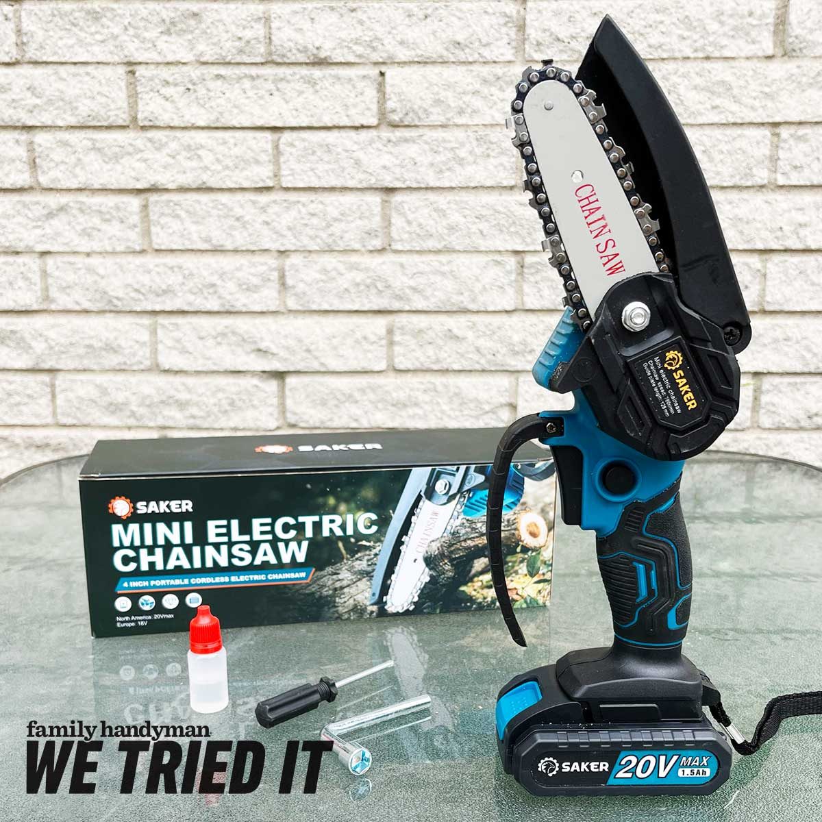 Saker Mini Handheld Electric Cordless Chainsaw Review - 2023 Great Tool! 