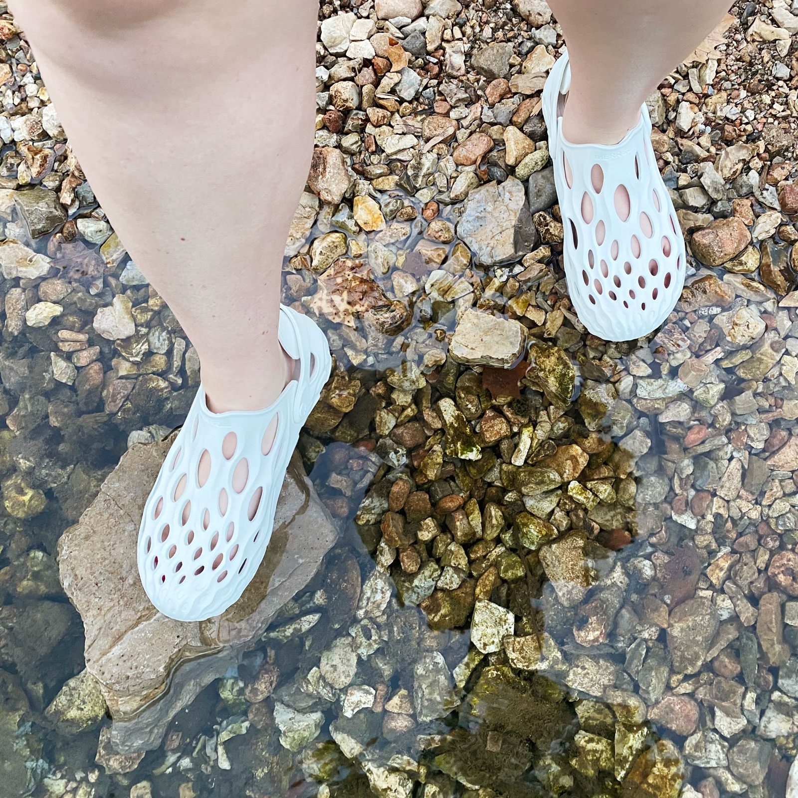 Merrell Hydro Mocs walking into water