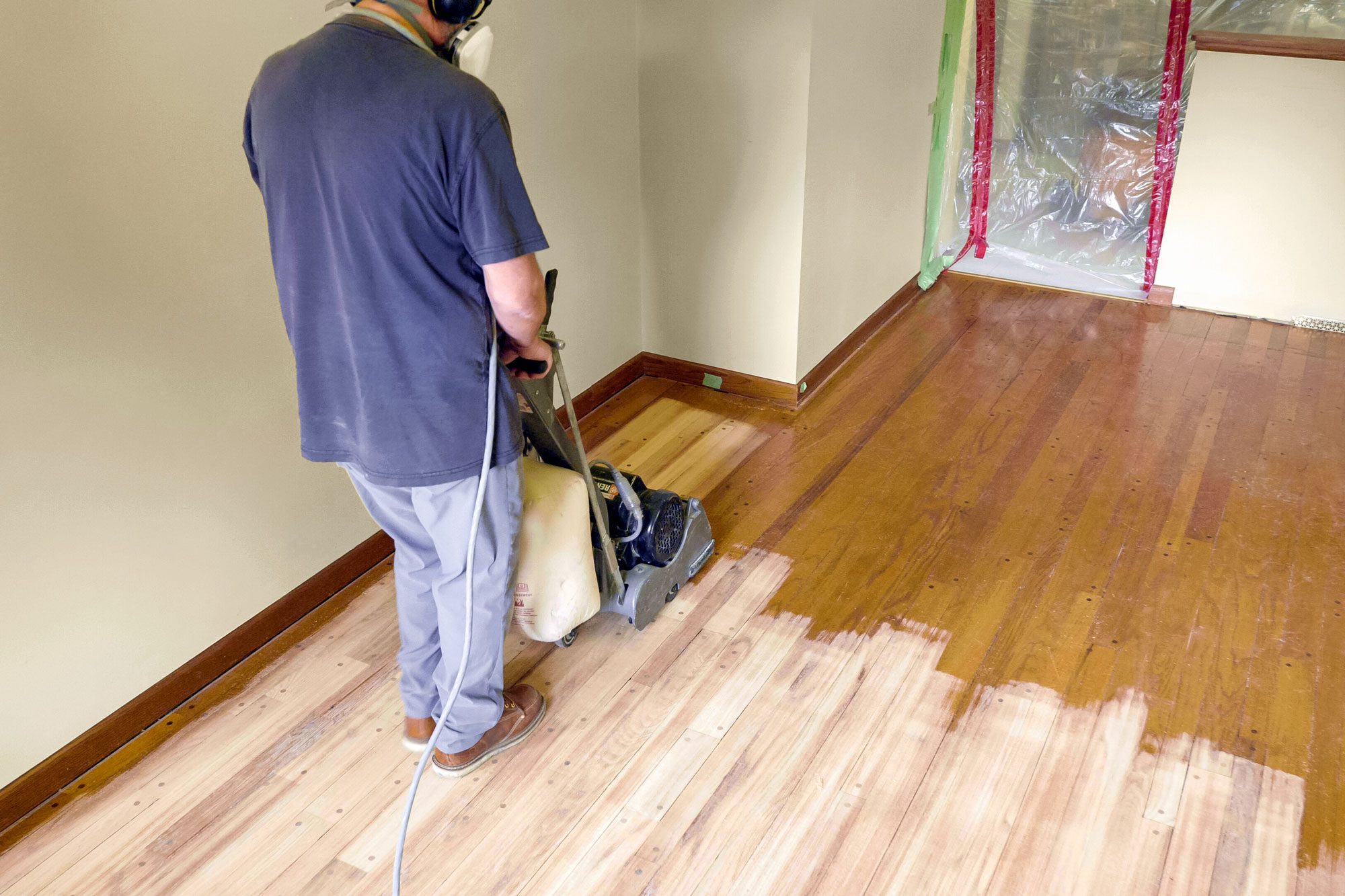 Frugal DIY Hardwood Floor Refinishing for Beginners - Pretty Passive