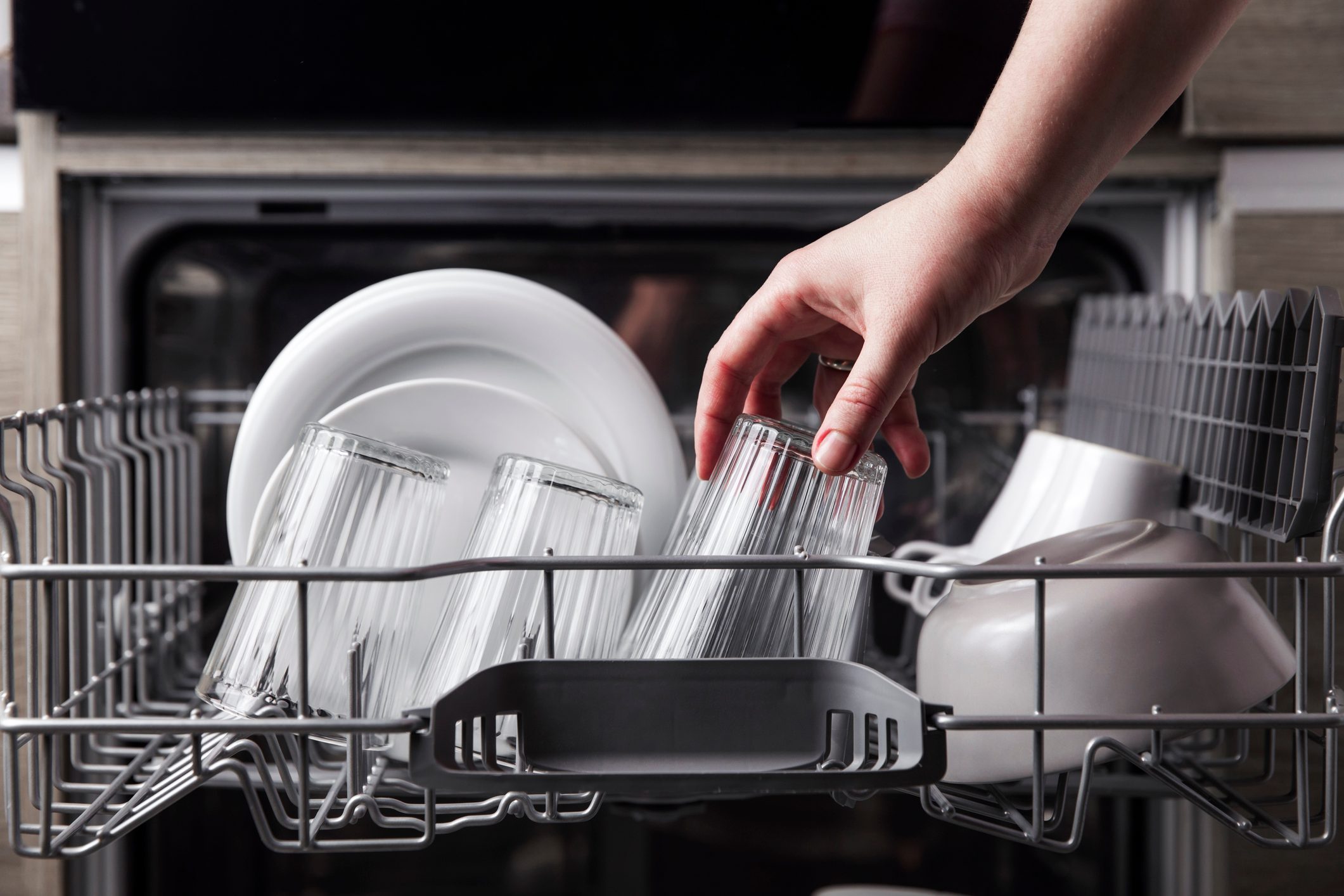 Cupboard with dishes