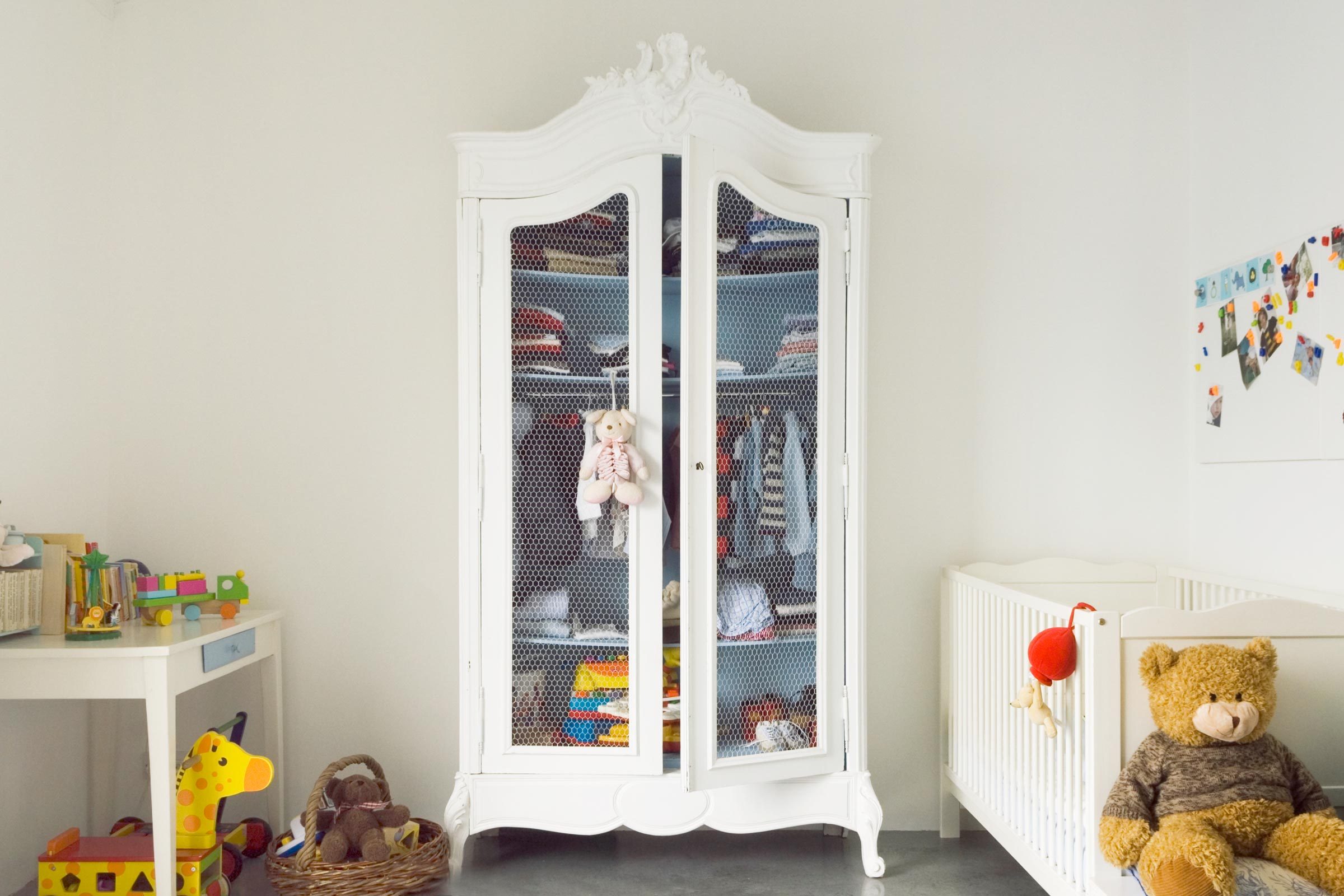 armoire in kids room