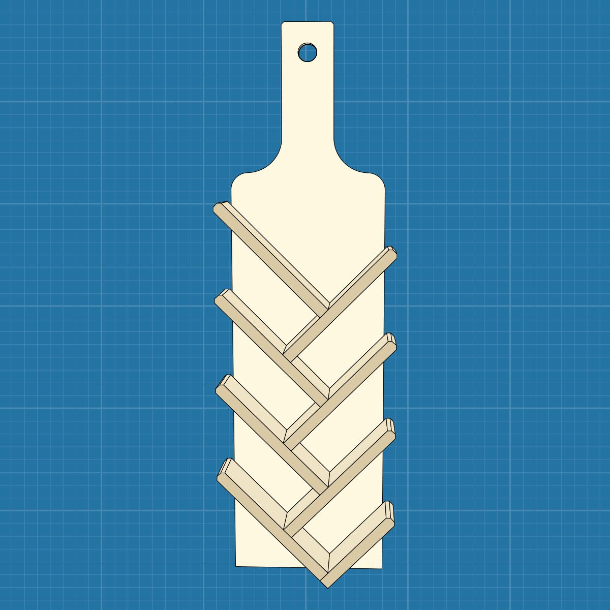 How To Build a Herringbone Wine Rack