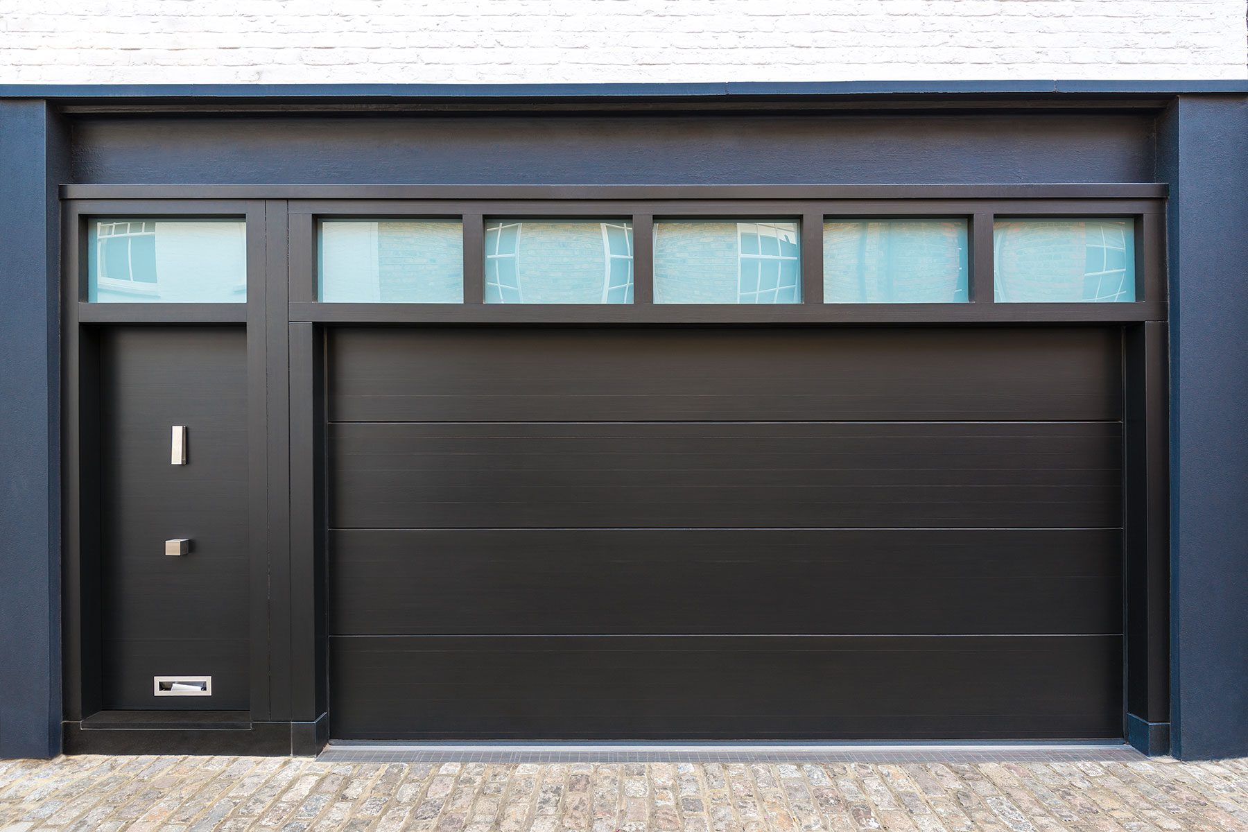 Black Garage Door