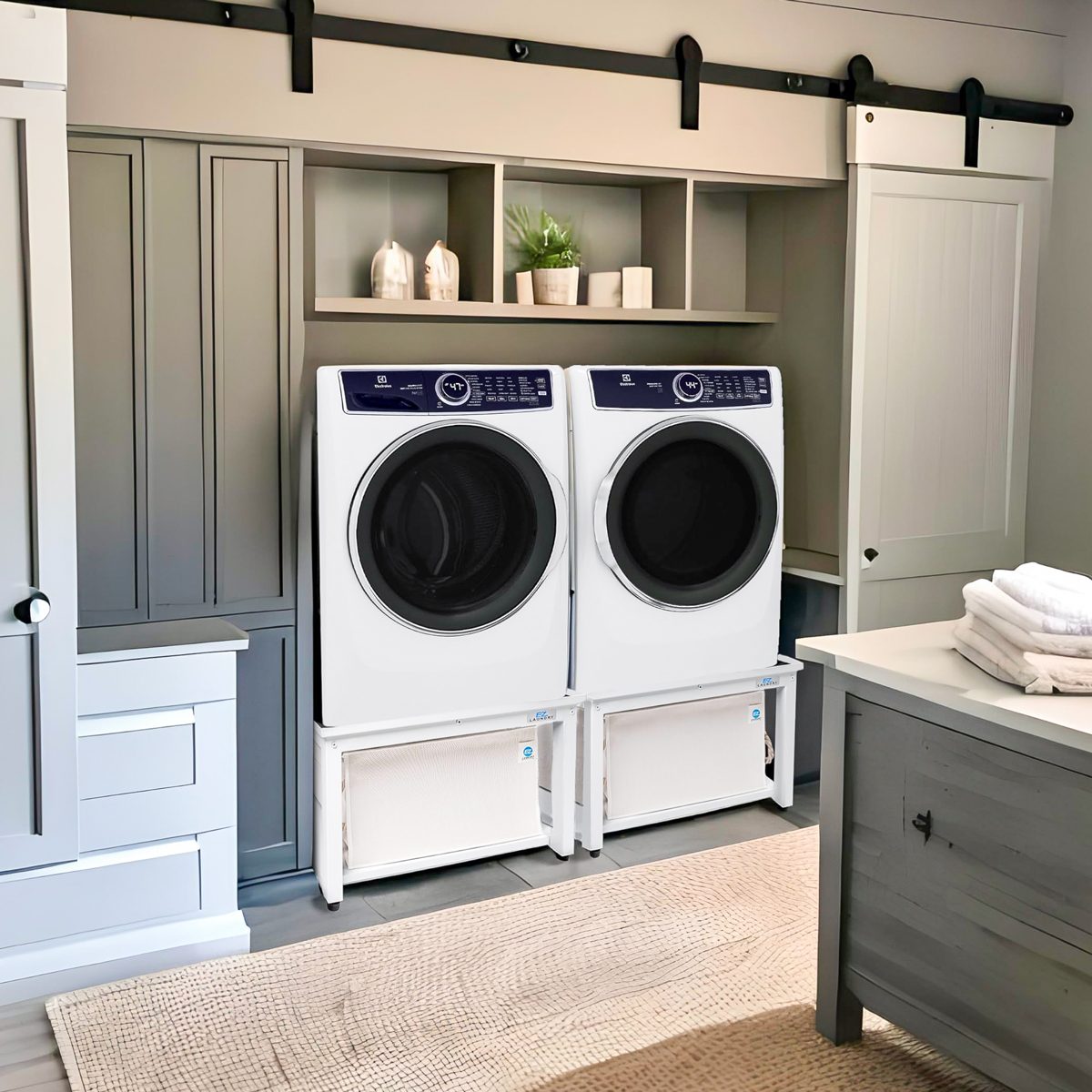 Washer & Dryer Pedestal | Made in The USA | This Is The Ultimate Solution for Laundry Room Organization | Designed for All Appliances & Popular