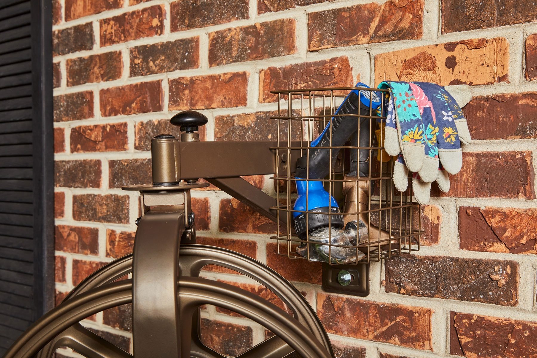 Liberty Garden Wall Mounted Hose Reel with Guide