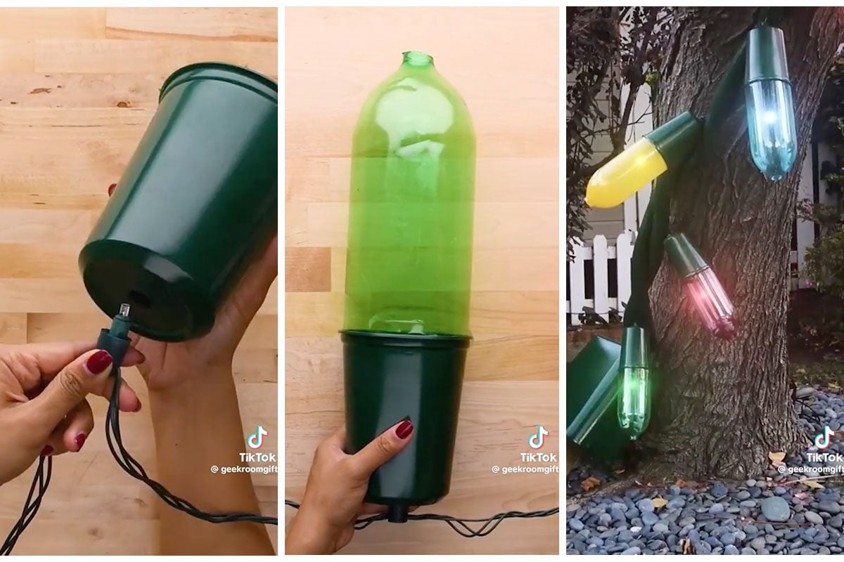 Make Your Own Giant Christmas Light Decorations with This TikTok Hack