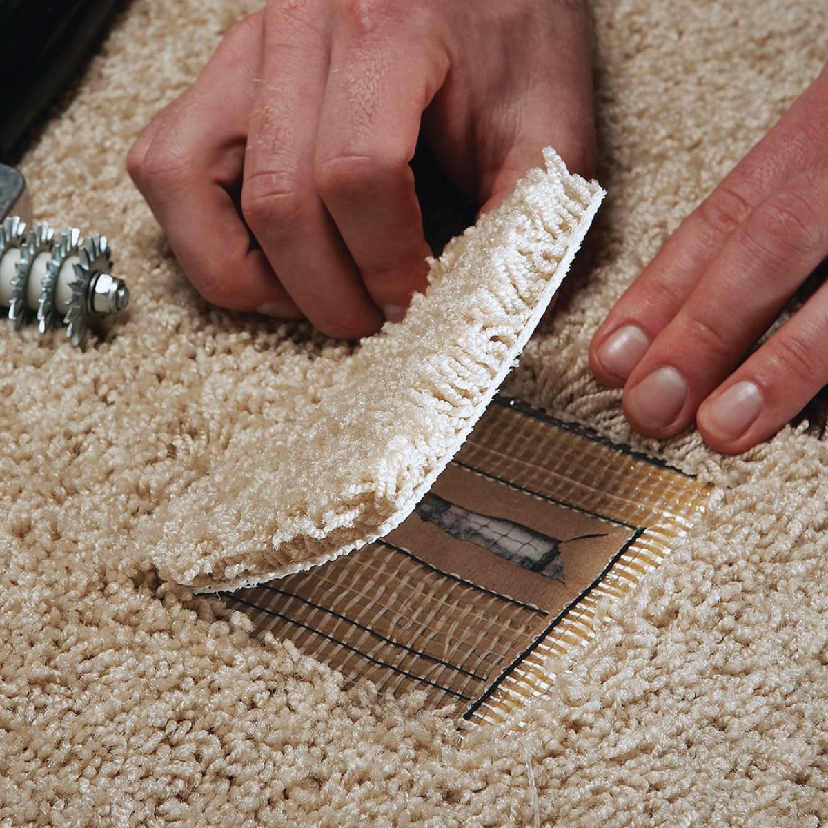 How To Repair A Hole In Carpet And Other Common Fixes Place the plug