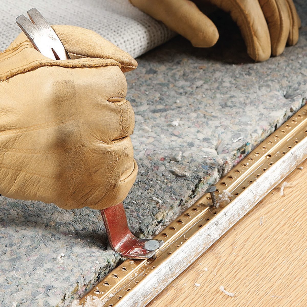 How To Repair A Hole In Carpet And Other Common Fixes Pull the nails