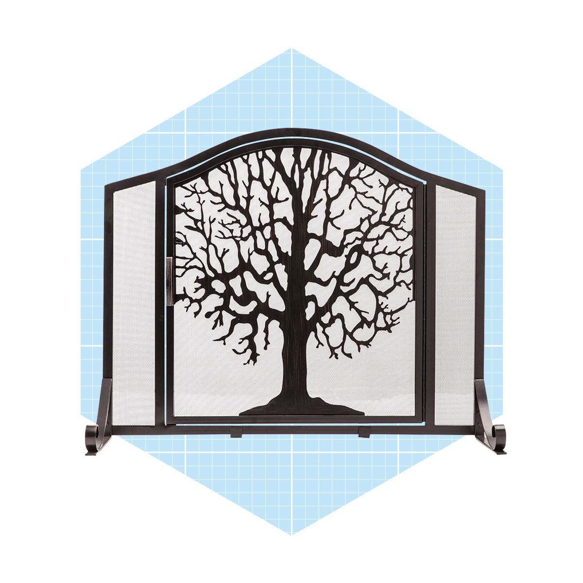 Classic Fireplace Screen with Doors, Woodland Direct