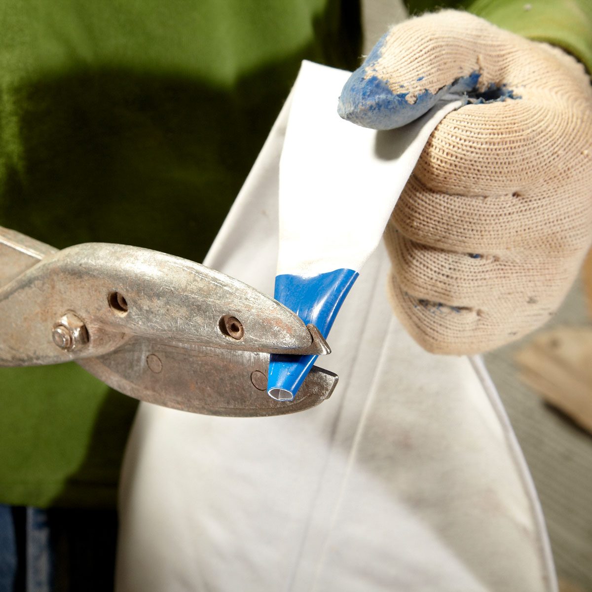 Cut Off the Tip of the Grout Bag