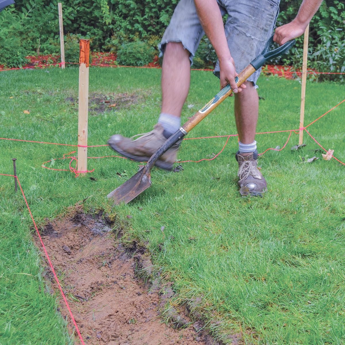 Excavate The Patio Paver Area