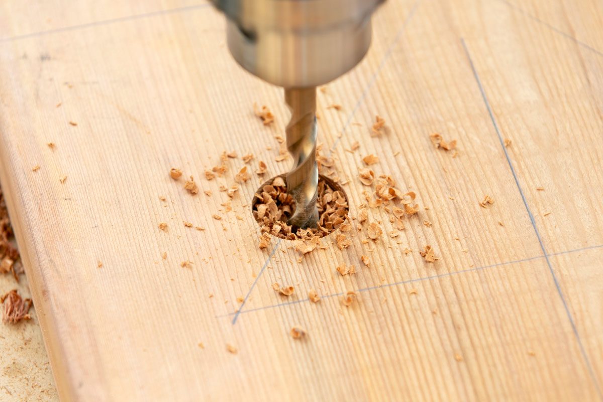 Drill And Countersink Holes In The Base And Top