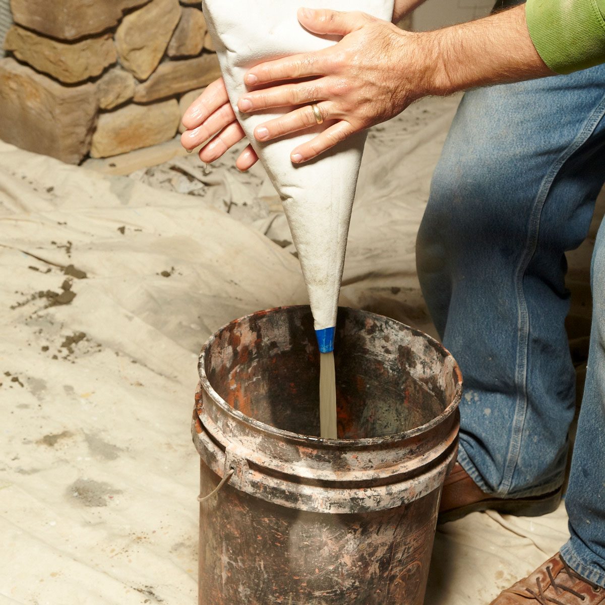 Rinse the Bags to Avoid Grout Build-up