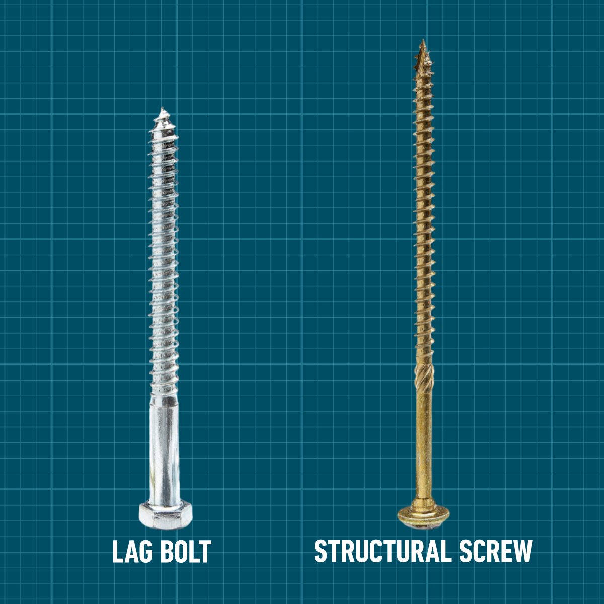 Lag Bolts vs. Structural Screws: Which One Is Best?