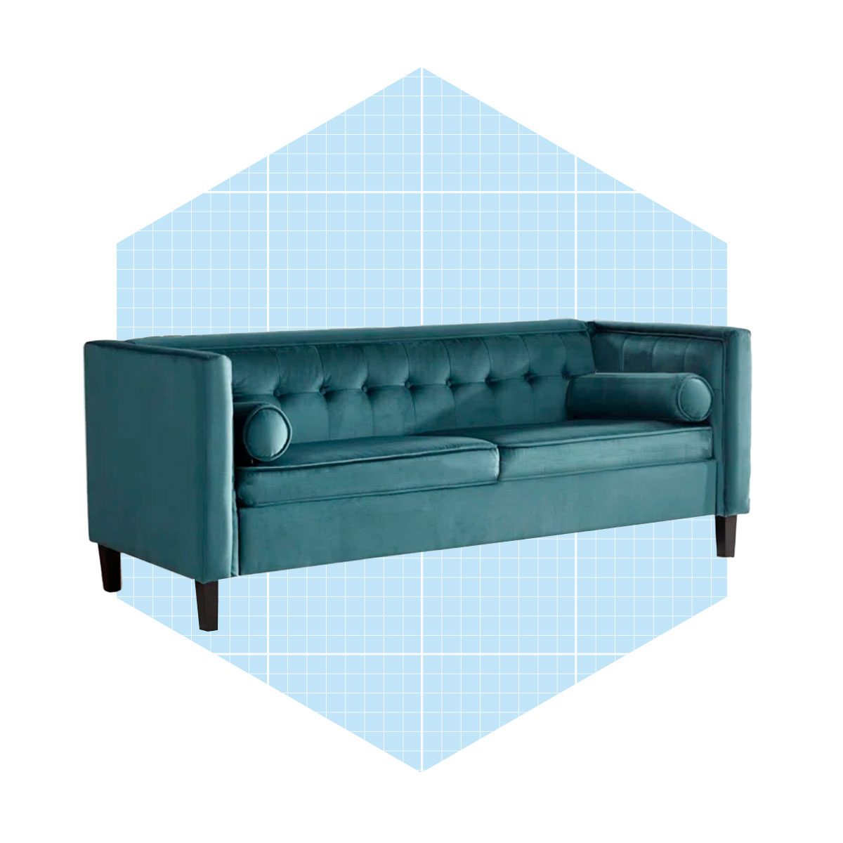 Velvet Upholstered Sofa