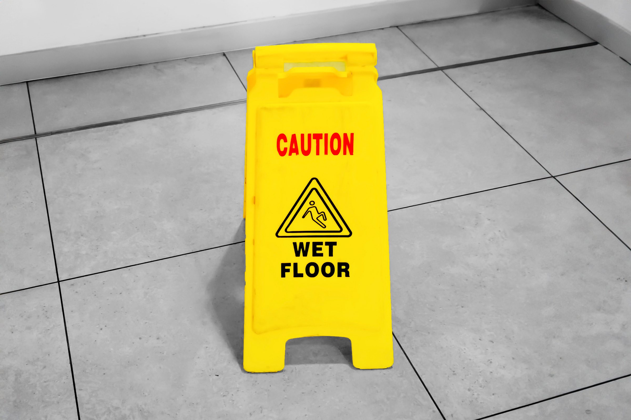 wet floor sign