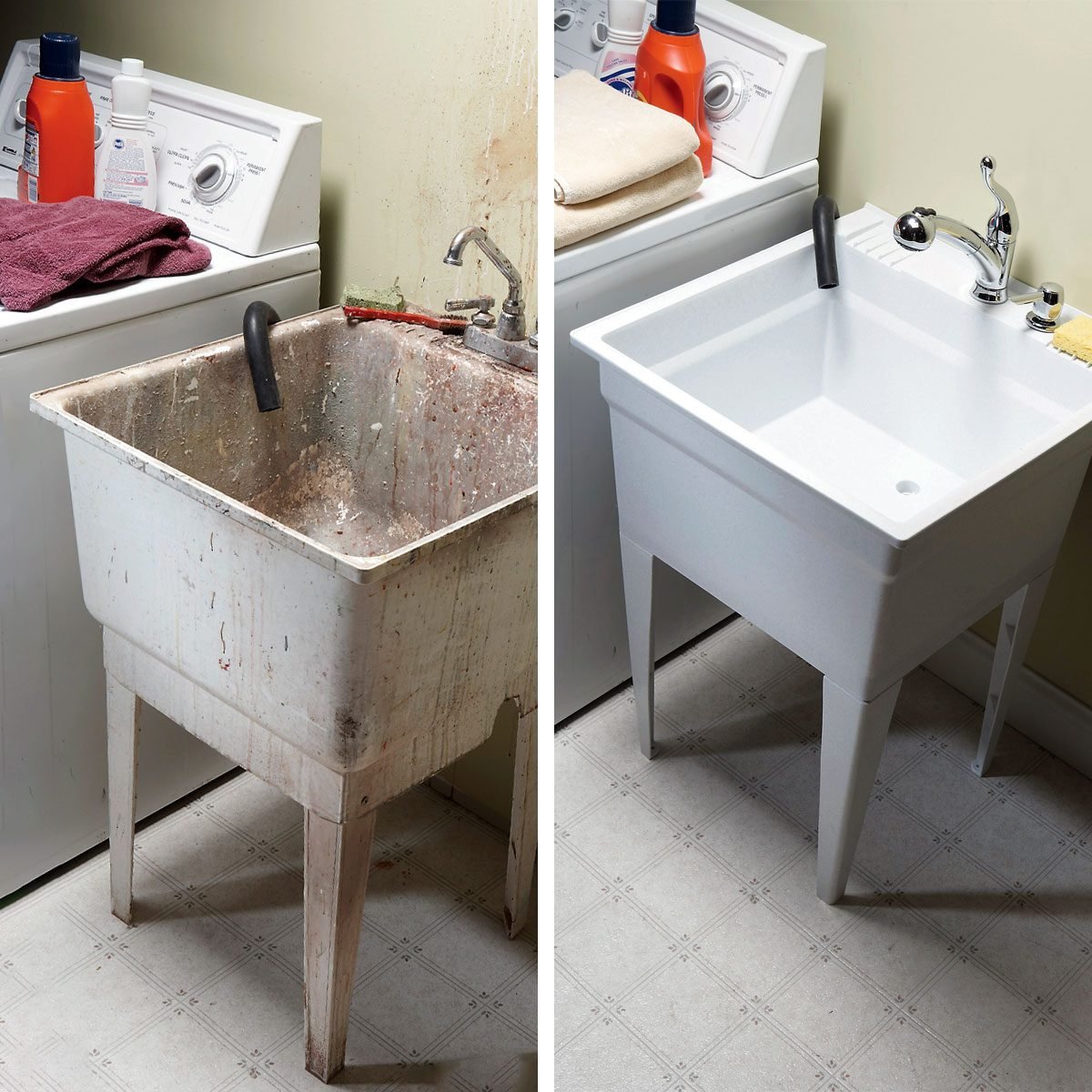 How To Replace A Utility Sink