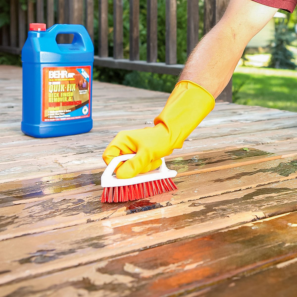How to Remove Flaking Deck Stain