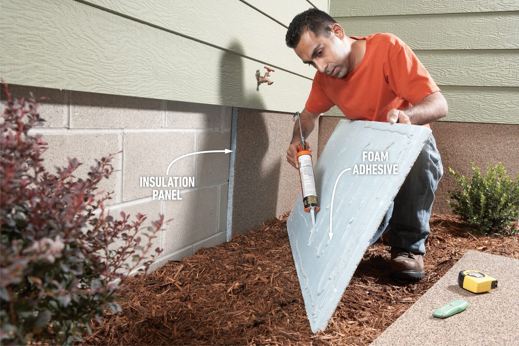 What Can You Do To Hide Bare Foundation Walls On Your House Installing insulation panels for termite-free areas