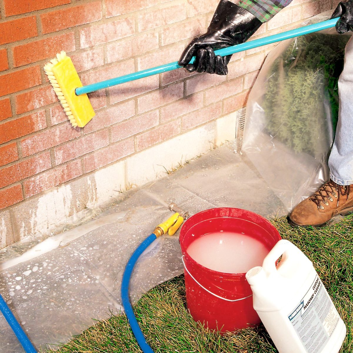 Here's How To Remove Hard Water Stains From Brick